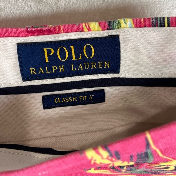 NWT Polo Ralph Lauren 38W Linen Blend 6” Inseam Classic Fit Flat Front Shorts - Picture 2 of 11